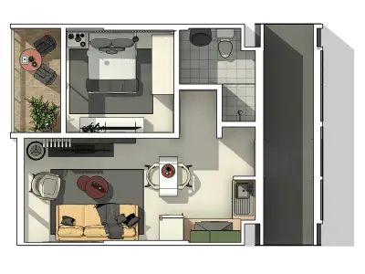 Modern 1 Bedroom Apartment for Sale in Kilimani — Photo 2