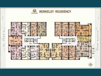 Berkeley Residency 3 Bedroom + Study Apartment A-06 Floor 2
